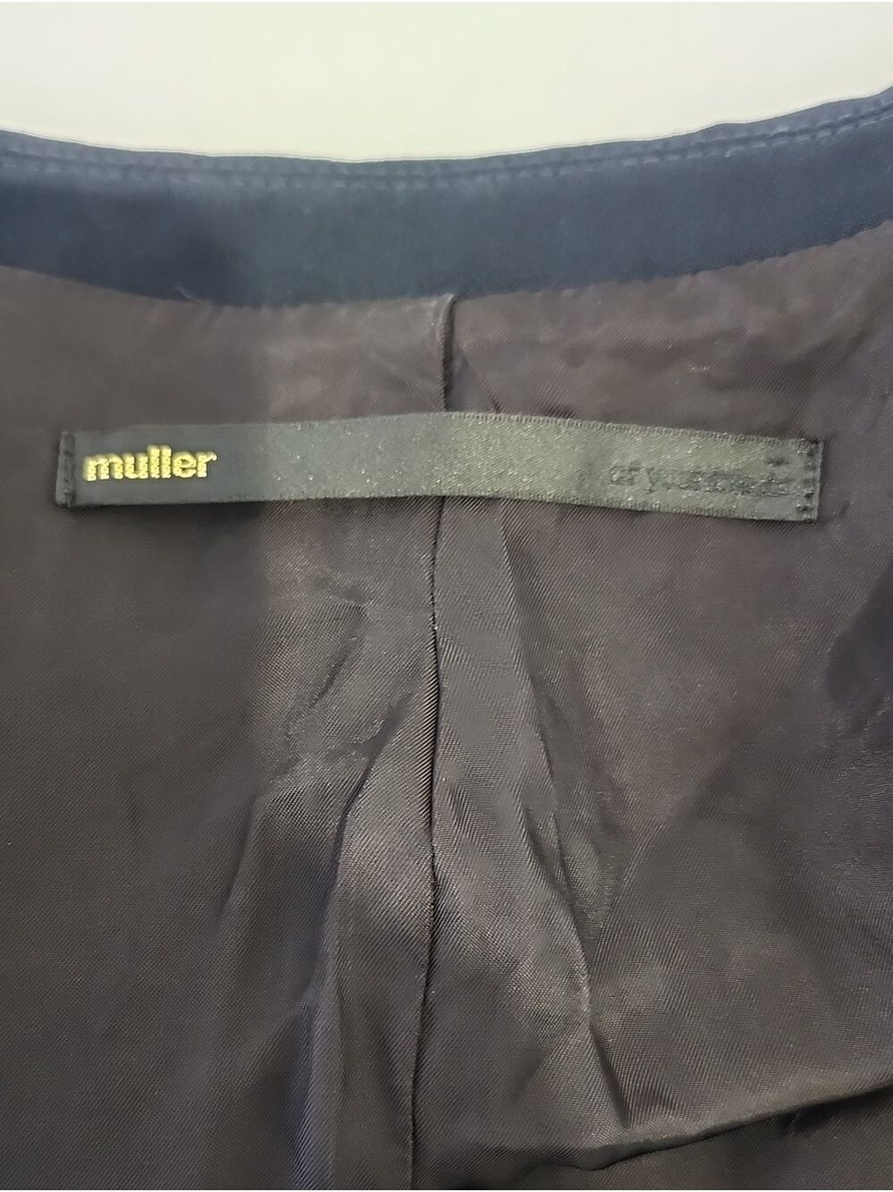 Muller Of Yoshiokubo Navy Convertible Blazer Sz EU38 US6 Tailored Futuristic EUC - Picture 5 of 13